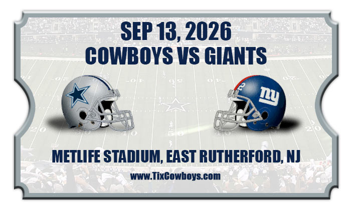 2026 Cowboys Vs Giants