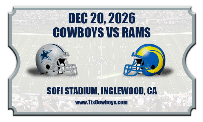 2026 Cowboys Vs Rams